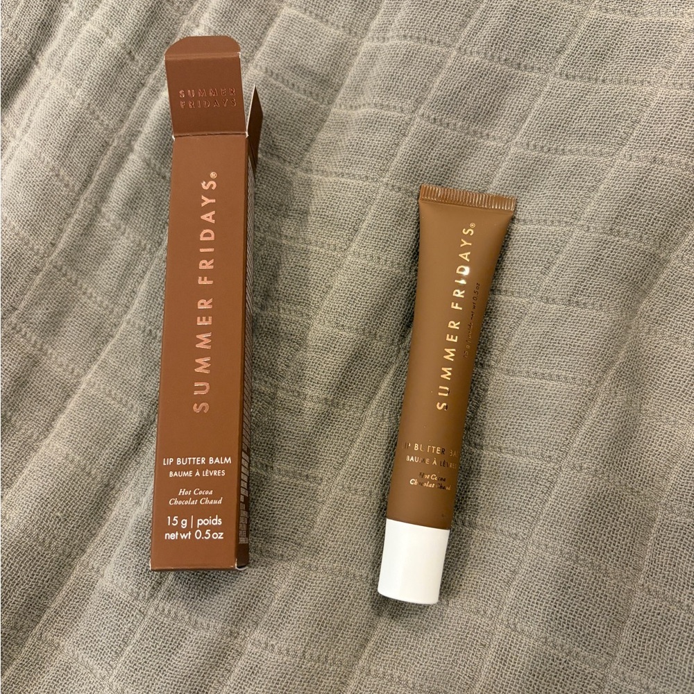 NEW NIB Summer Fridays Tinted Lip Butter Balm in Hot Cocoa Limited Edition - Picture 9 of 9